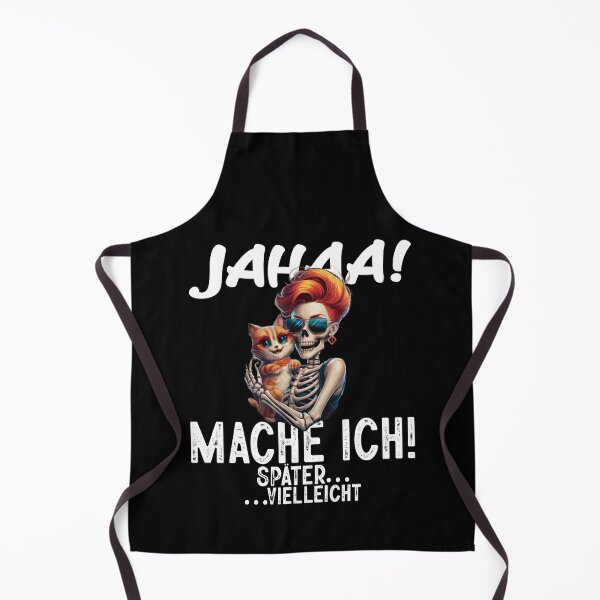 Item preview, Jahaa Mache Mache Ich Später Vielleicht - Cooles Skelett mit Katze - Lustiges Zitat  designed and sold by Smix Pixels.