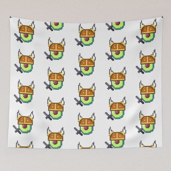 Item preview, Copia de viking persea Americana avocado pixel art designed and sold by ZerpaGiovanna.