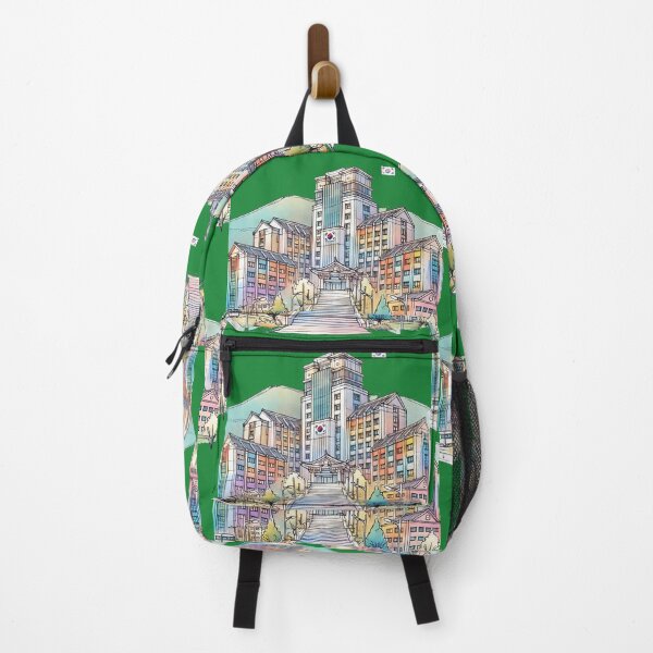 Item preview, Sketch of Busan University Campus: Front View with Artistic Minimalism, designed and sold by PaintMeWorld.
