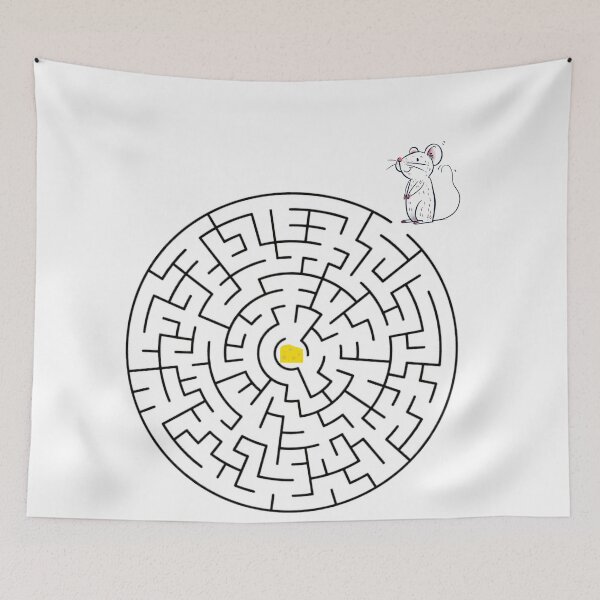Item preview, Maze with Treats - Mouse & Cheese designed and sold by nature. electrified..