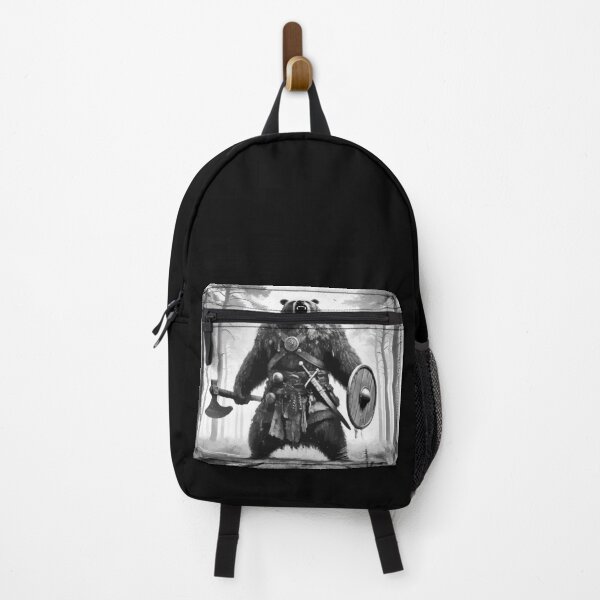 Item preview, Viking Bear Warrior Monochromatic designed and sold by TomFrontierArt.