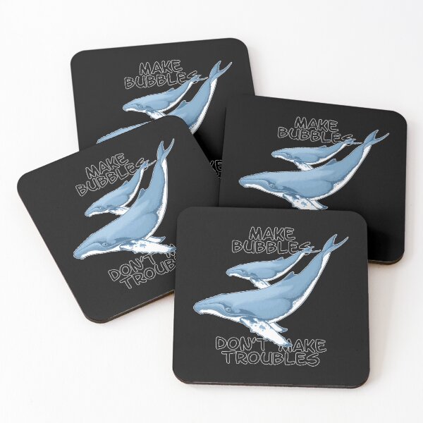 Item preview, Humpback Whale Make Bubbles Don't Make Troubles designed and sold by NicGrayGraphic.