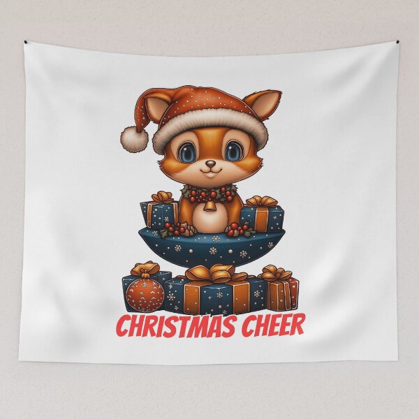Item preview, Festive Squirrel Christmas Cheer designed and sold by BukkyStory.