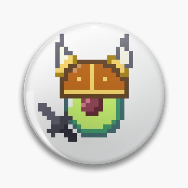 Item preview, Copia de viking persea Americana avocado pixel art designed and sold by ZerpaGiovanna.