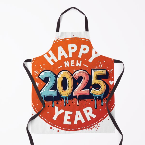 Item preview, Happy New Year 2025 vibrant text designed and sold by vartisvit.