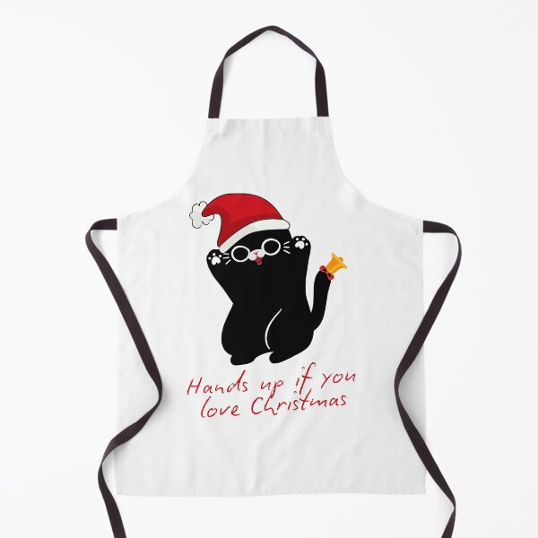 Item preview, Black cat hands up if you love Christmas designed and sold by SimpleUla.