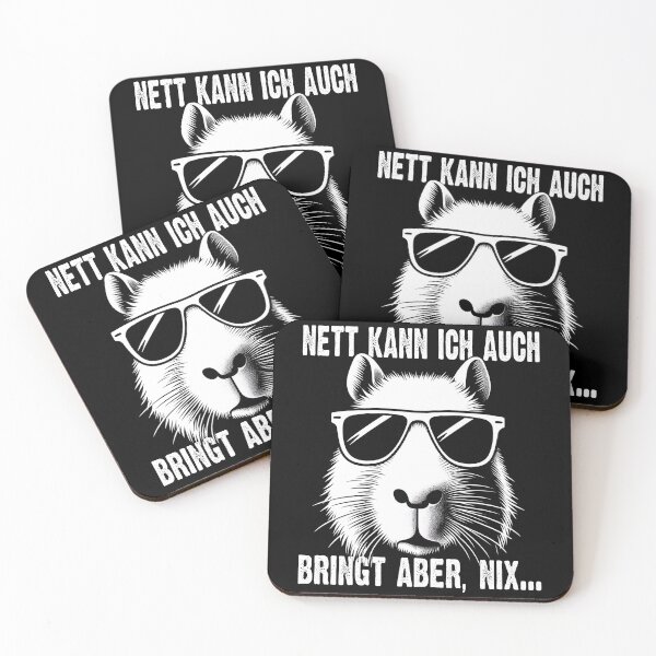 Item preview,  Nett Kann Ich Auch Bringt Aber , Nix  - Cooles Wasserschwein  - Lustiges Zitat  designed and sold by Smix Pixels.