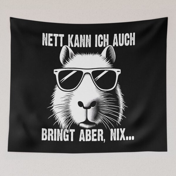 Item preview,  Nett Kann Ich Auch Bringt Aber , Nix  - Cooles Wasserschwein  - Lustiges Zitat  designed and sold by Smix Pixels.