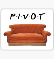 Friends Pivot Quote and Couch Sticker