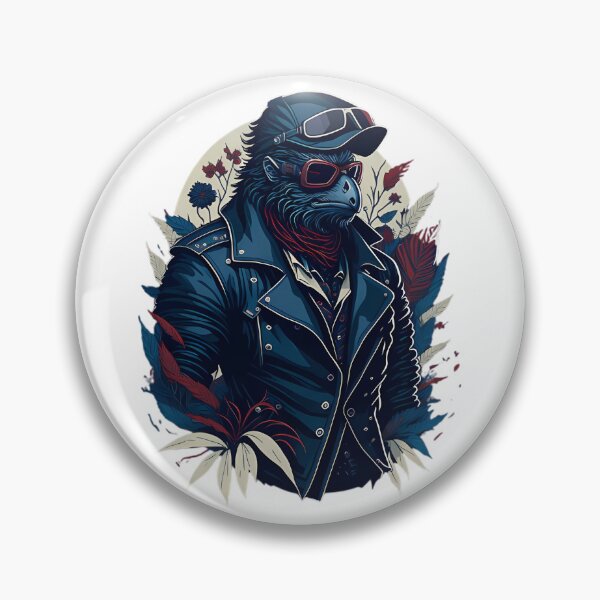Artikelvorschau, Coole Biker-Vogel-Illustration entworfen und verkauft von Vesto Royal.