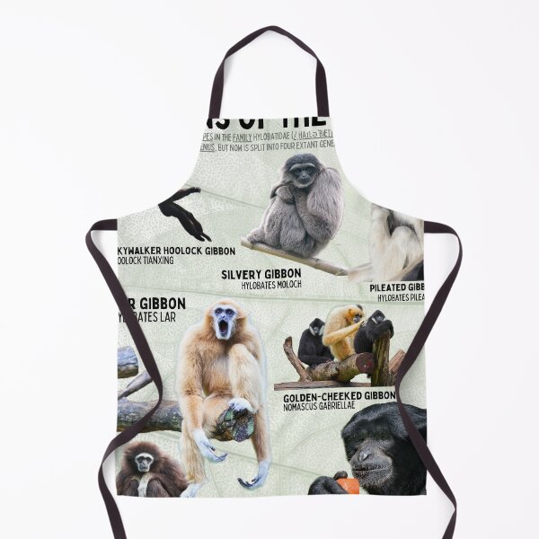 Item preview, Gibbons of the world Siamangs Lar gibbons javan Gibbon hoolock gibbon designed and sold by wesleykshaver.