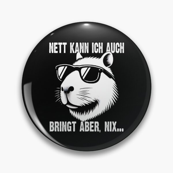 Item preview, Nett Kann Ich Auch Bringt Aber , Nix  - Cooles Wasserschwein  - Lustiges Zitat  designed and sold by Smix Pixels.