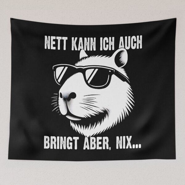 Item preview, Nett Kann Ich Auch Bringt Aber , Nix  - Cooles Wasserschwein  - Lustiges Zitat  designed and sold by Smix Pixels.