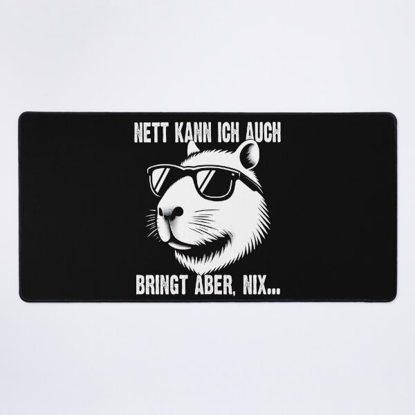 Item preview, Nett Kann Ich Auch Bringt Aber , Nix  - Cooles Wasserschwein  - Lustiges Zitat  designed and sold by Smix Pixels.