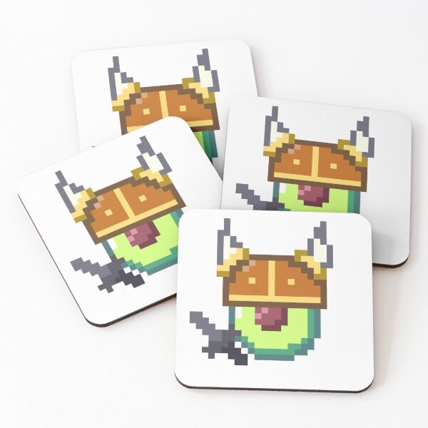 Item preview, Copia de viking persea Americana avocado pixel art designed and sold by ZerpaGiovanna.
