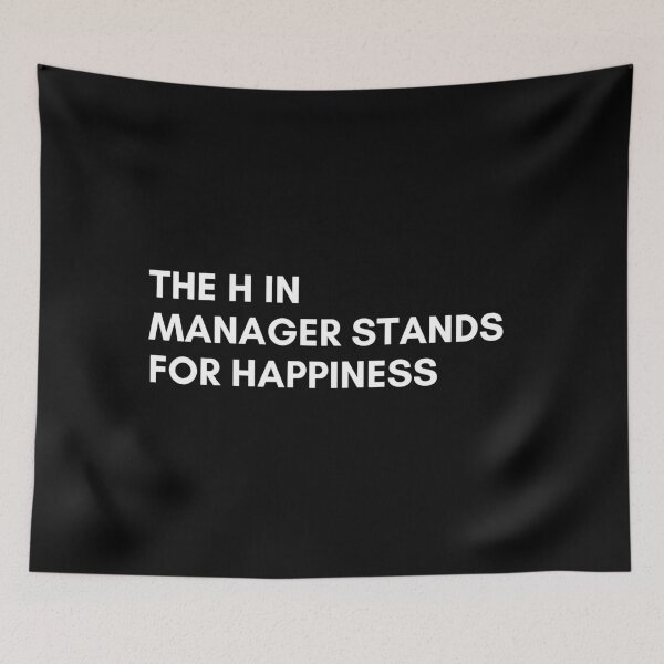 Item preview, The H In Manager Stands For Happiness Funny Saying designed and sold by CuteLovelyDesigns.