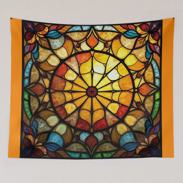 Item preview, Stained glass sunburst designed and sold by Gaspar Avila.