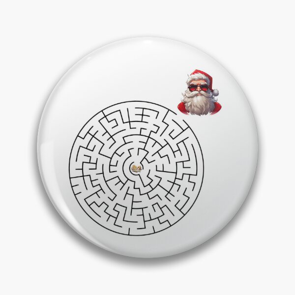 Artikelvorschau, Weihnachts-Irrgarten - Nikolaus & Schlitten (Cool Edition) entworfen und verkauft von nature. electrified..