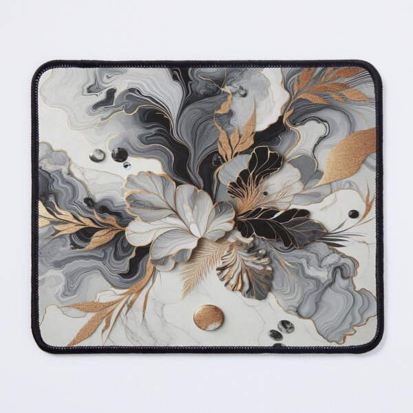 Item preview, Dark and light grey marble with gold highlights – pure elegance and art designed and sold by FotoworldEdel.