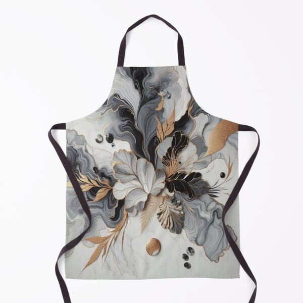 Item preview, Dark and light grey marble with gold highlights – pure elegance and art designed and sold by FotoworldEdel.