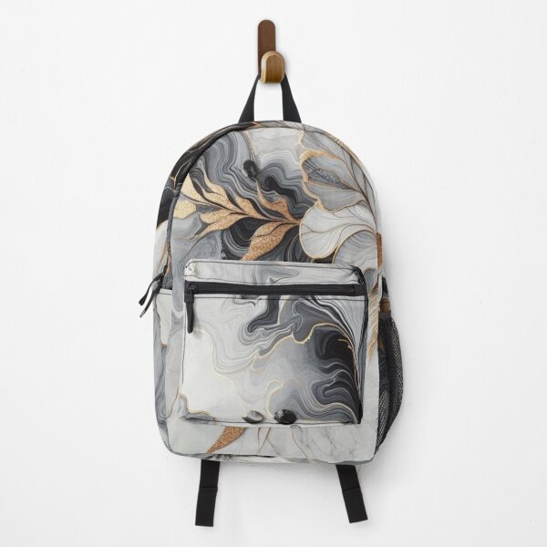 Item preview, Dark and light grey marble with gold highlights – pure elegance and art designed and sold by FotoworldEdel.