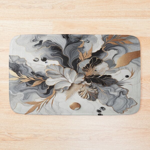 Item preview, Dark and light grey marble with gold highlights – pure elegance and art designed and sold by FotoworldEdel.