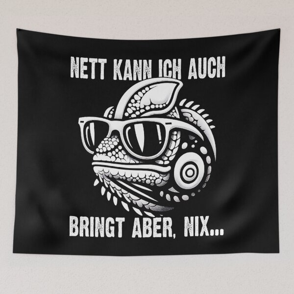 Item preview, Nett Kann Ich Auch Bringt Aber , Nix  - Cooles Chamäleon  - Lustiges Zitat  designed and sold by Smix Pixels.