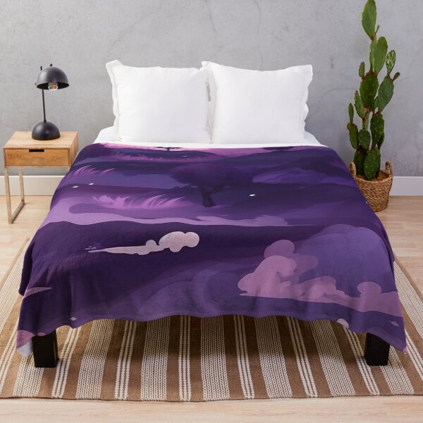 Aperçu de l'œuvre Motif de paysage violet et rose créée et vendue par bubblegoth.