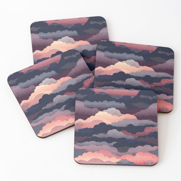 Item preview, Evening Cloudy Sunset Pattern designed and sold by bubblegoth.
