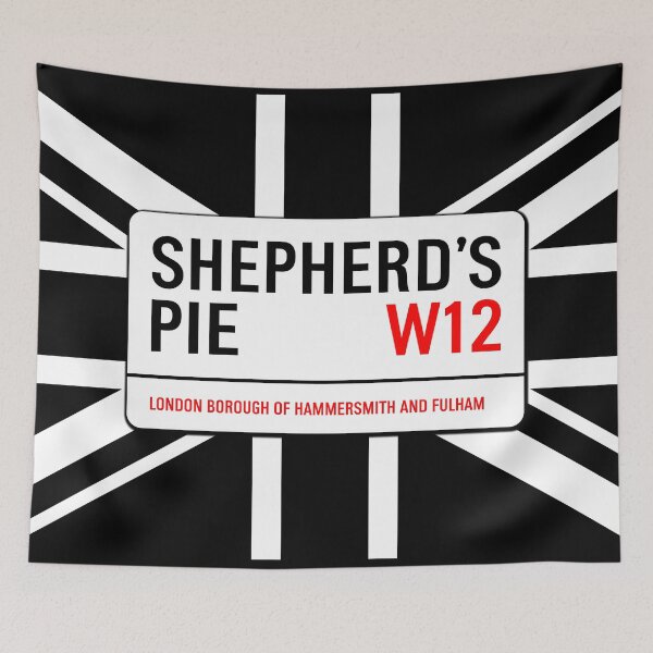 Item preview, Classic London Shepherd's Pie Road Sign V1c designed and sold by RetrospectUK.