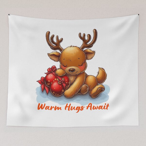 Item preview, Sleepy Reindeer with Present	 designed and sold by BukkyStory.