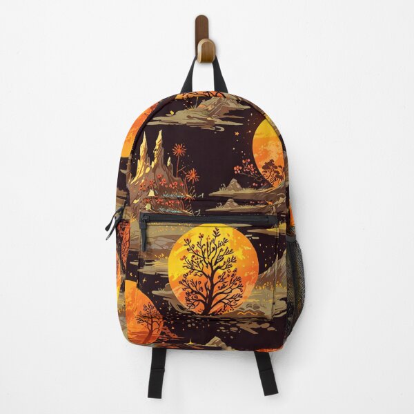 Item preview, Red sun and dark forest. designed and sold by PatDoArt.