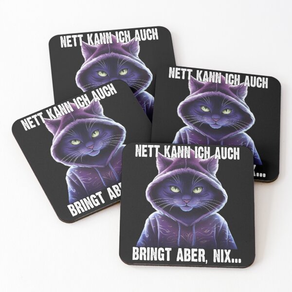 Item preview, Nett Kann Ich Auch Bringt Aber , Nix  - Cooles Katze - Lustiges Zitat  designed and sold by Smix Pixels.