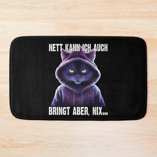 Item preview, Nett Kann Ich Auch Bringt Aber , Nix  - Cooles Katze - Lustiges Zitat  designed and sold by Smix Pixels.