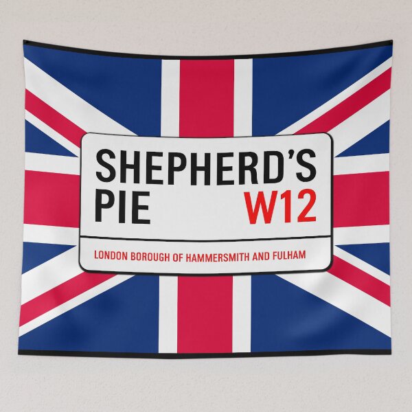 Item preview, Classic London Shepherd's Pie Road Sign V1d designed and sold by RetrospectUK.