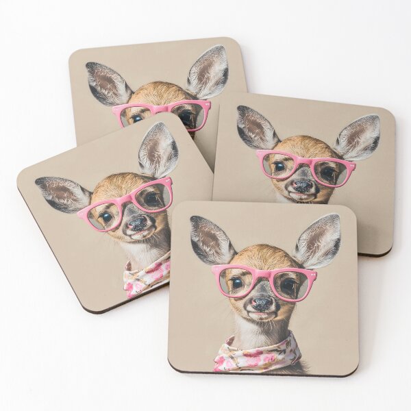 Item preview, Cute dog wearing glasses designed and sold by KanyaluckArtist.