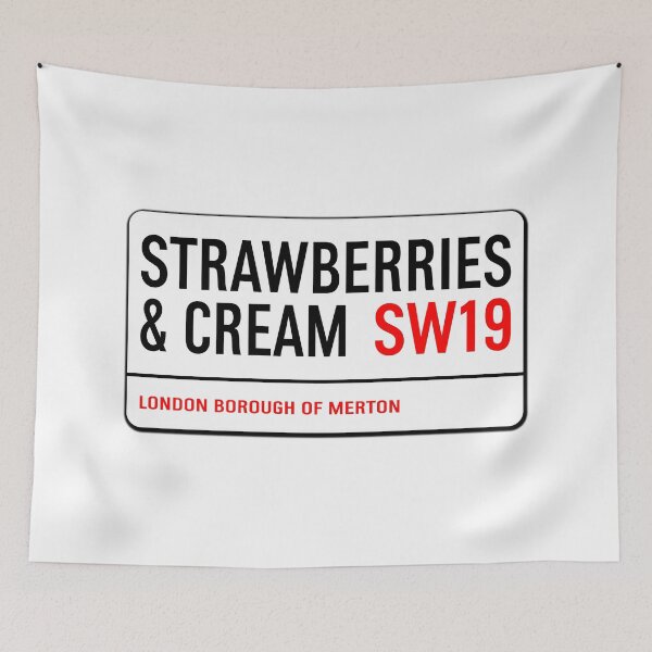 Item preview, Classic London Strawberries & Cream Road Sign V1a designed and sold by RetrospectUK.