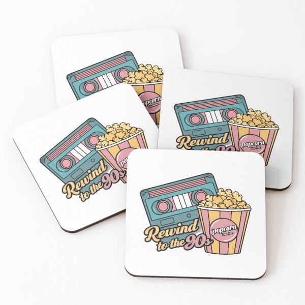 Item preview, Rewind to the 90s VHS and Popcorn designed and sold by InkBlvd.