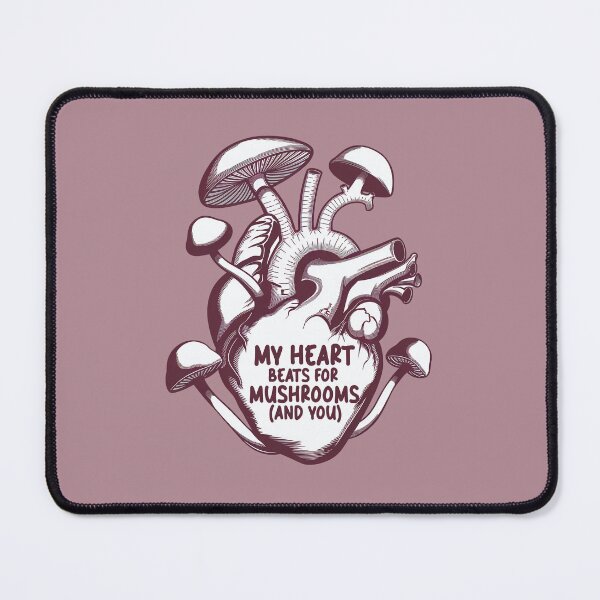 Item preview, My Heart Beats For Mushrooms (And You) - Funny Gift For Mushroom Hunters designed and sold by 1GN1T1.