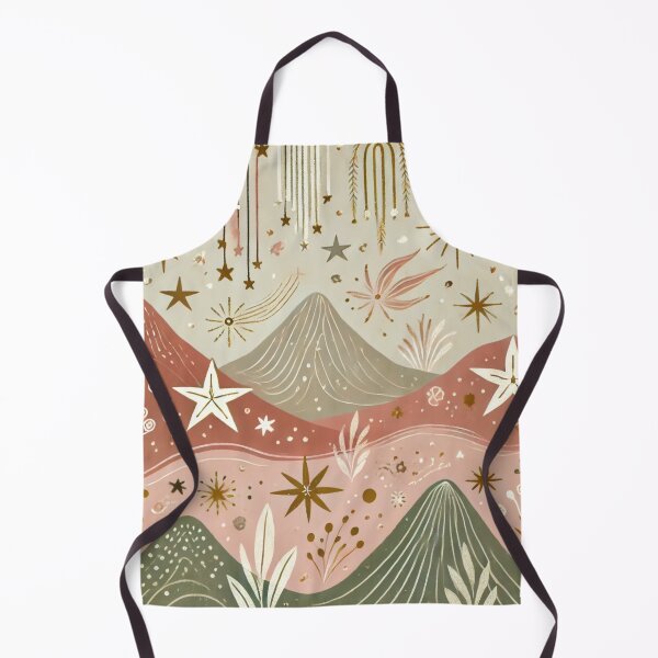 Item preview, Seamless Boho Falling Stars & Mountains | Whimsical Nature-Inspired Pattern designed and sold by DEEPDesignsART.