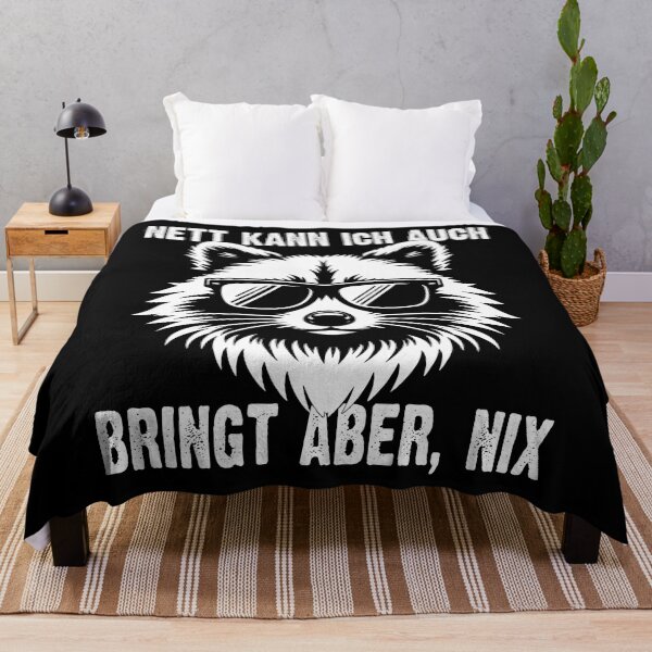 Item preview, Nett Kann Ich Auch Bringt Aber , Nix  - Cooles Waschbär  - Lustiges Zitat  designed and sold by Smix Pixels.