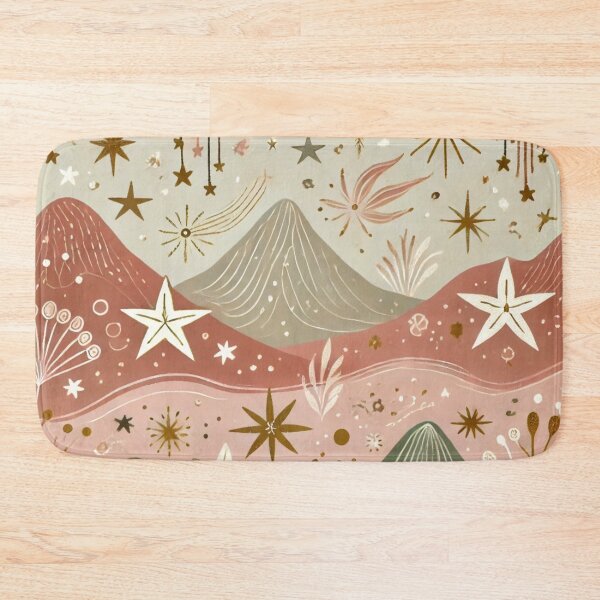 Item preview, Seamless Boho Falling Stars & Mountains | Whimsical Nature-Inspired Pattern designed and sold by DEEPDesignsART.