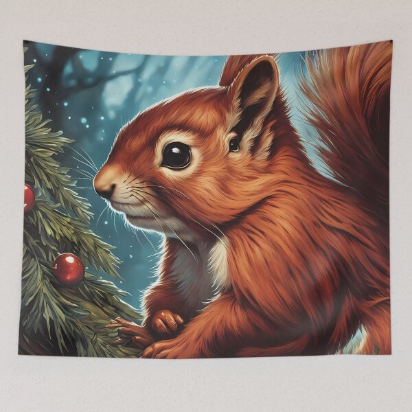 Item preview, Female Red Squirrel as Santas helper designed and sold by Colin Bentham.