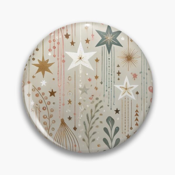 Item preview, Seamless Boho Raining Stars Pattern | Celestial Elegance in Soft Pastels designed and sold by DEEPDesignsART.