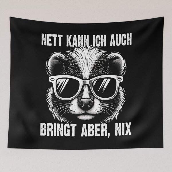 Item preview, Nett Kann Ich Auch Bringt Aber , Nix  - Cooles Skunk - Lustiges Zitat  designed and sold by Smix Pixels.