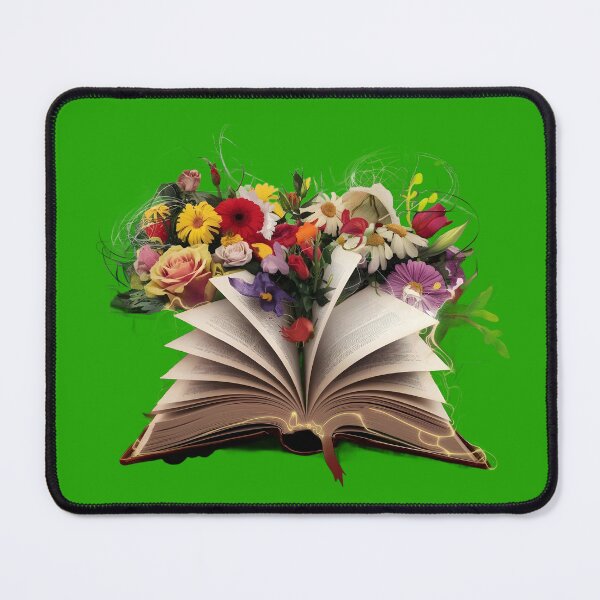 Item preview, Enchanting Open Book with Flowers A Perfect Blend of Nature and Knowledge designed and sold by bukajart.