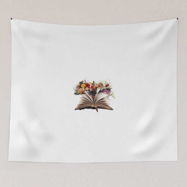 Item preview, Enchanting Open Book with Flowers A Perfect Blend of Nature and Knowledge designed and sold by bukajart.