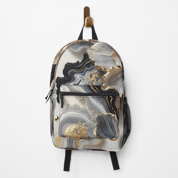 Item preview, Dark and light grey marble with gold highlights – pure elegance and art designed and sold by FotoworldEdel.