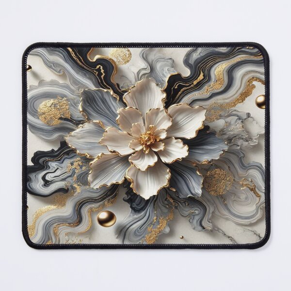 Item preview, Dark and light grey marble with gold highlights – pure elegance and art designed and sold by FotoworldEdel.