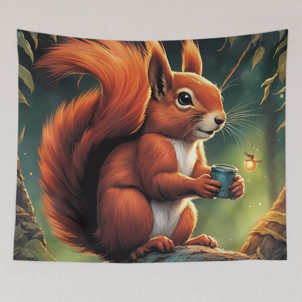 Item preview, Female Red Squirrel as Santas helper designed and sold by Colin Bentham.